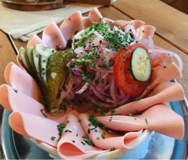 Saure Wurst in Essig & Öl